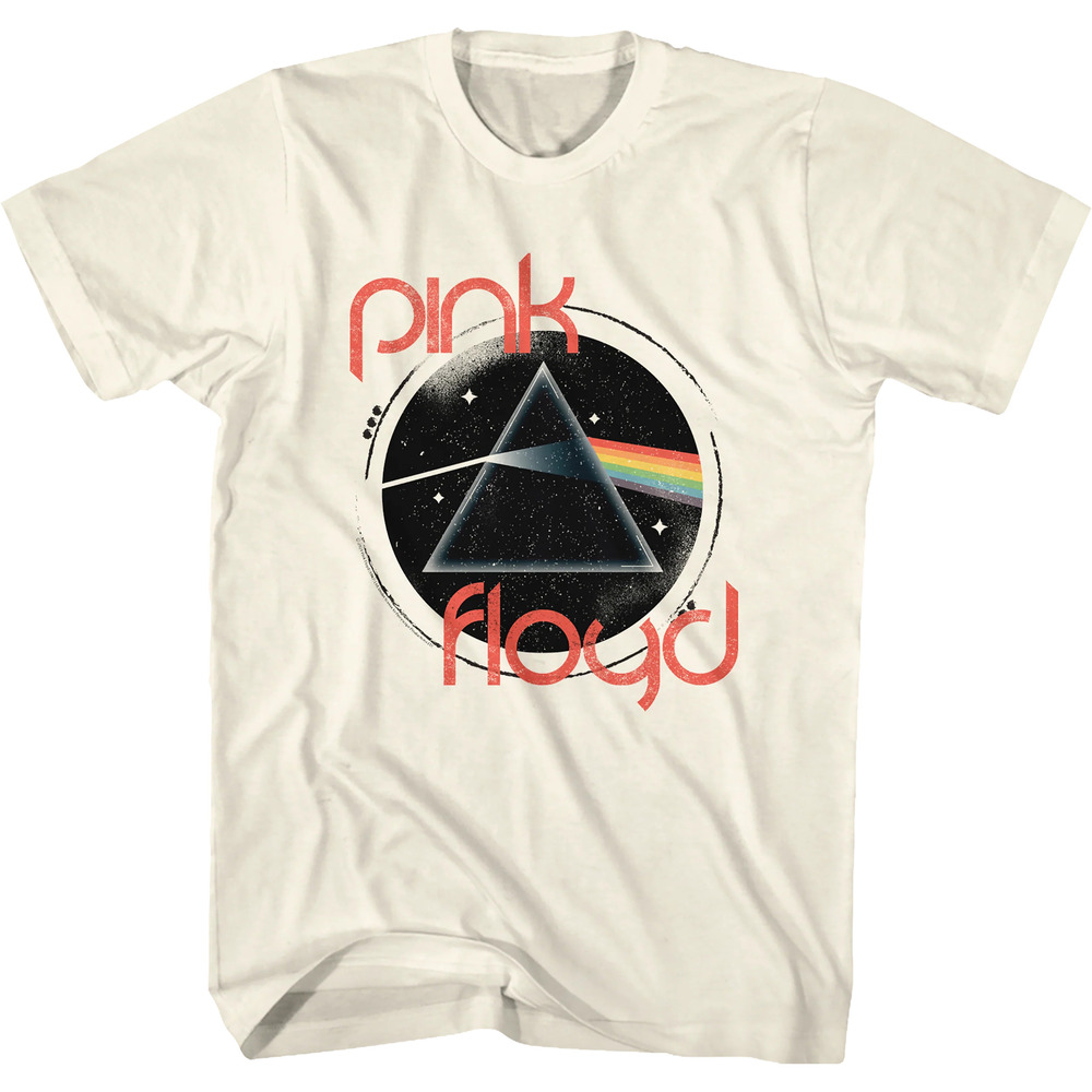 Distressed Circle Dark Side Of The Moon Floyd Tshirt